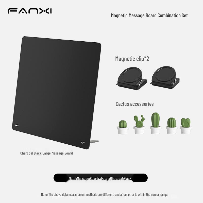 Magnetic Desktop Blackboard Memo Board - Erasable & Free-Standing for Office Use