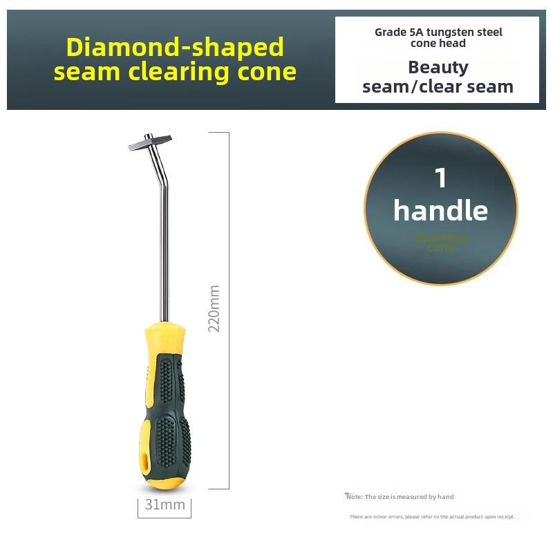 Набор инструментов для удаления затирки из вольфрамовой стали: Средство для удаления замазки, очиститель затирки, скребок, щетка-скребок, щетка для чистки плиточных швов с шестигранной насадкой Clearing Cone