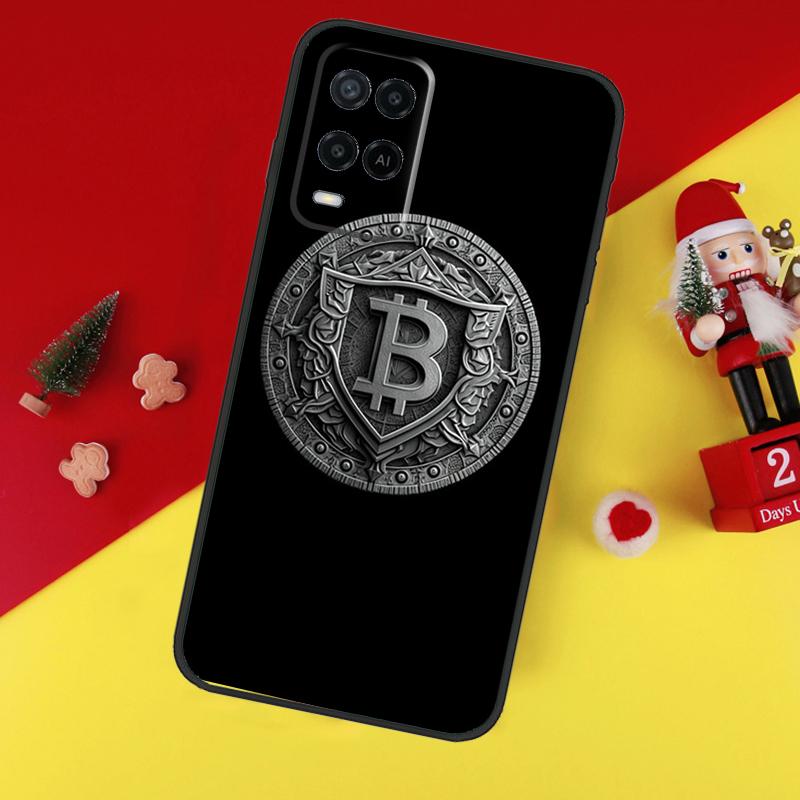 Bitcoin BTC Case For Oppo A78 A98 A18 A38 A58 A5 A6 Pro A54 A74 A94 A17 A57 A80 A60 A40 A96 A76 A16 A15