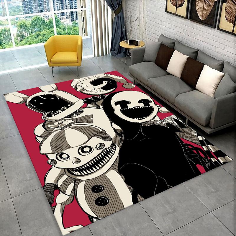 

Classic F-FNAF Horror Game Freddy Carpet Rug for Playroom Bedroom Living Room Sofa Home Decor,kid Area Rug Non-slip Floor Mat 40x60cm