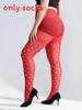 Classic Polka Dot Nylon Tights With Shaping And Antisnag For Women
