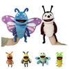 Insect Ventriloquist Puppet Plush Toy For Children's Storytelling Caterpillar Shape Soft And Huggable