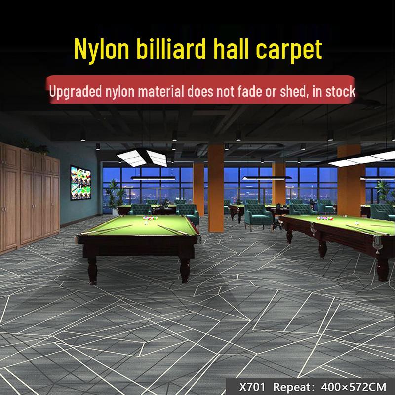 Billiard Room Nylon Carpet: Fireproof, Printed, Large Area, Wall-to-Wall for Halls & Clubs