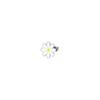 Single Steel White Daisy Earrings LPS02AQM49 For Women