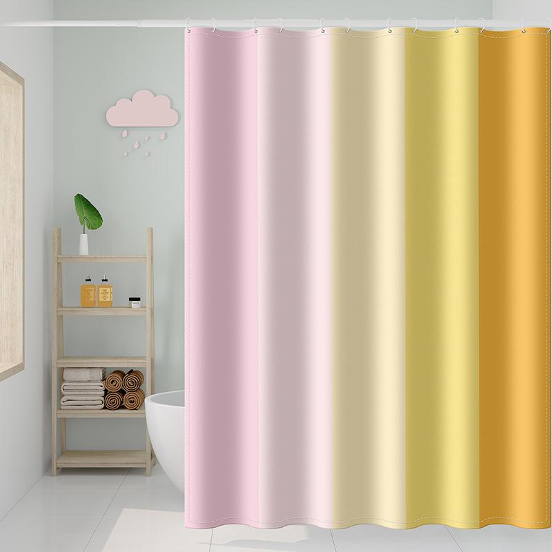 VIKAMA Children's Cartoon-Themed Shower Curtain Wet-Dry Separation Mould-Resistant Bathroom Divider Home Decor