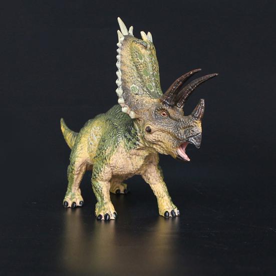 Figurine Pentaceratops Model Realist Dinosaur Sculptură Decor de Birou Jucărie Educativă Dino pentru Copii Copilași Băieți Cadou de Ziua de Naștere