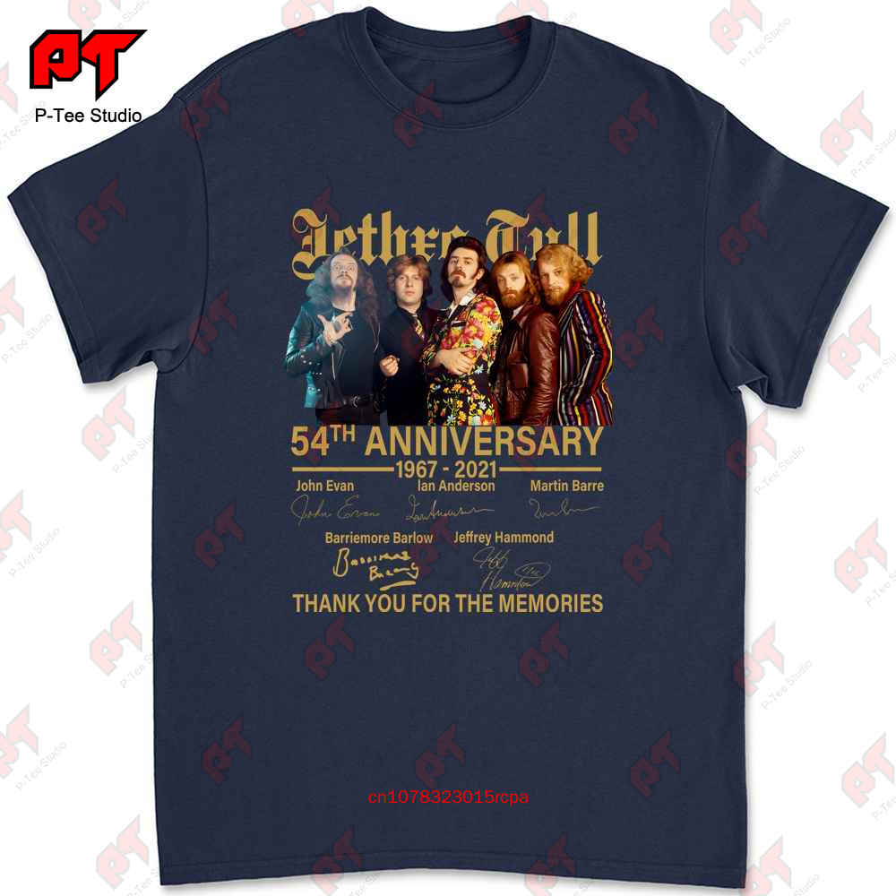 Jethro Tull 54Th Anniversary Rock Band Fan Retro T Shirt S 5Xl Black NVBO