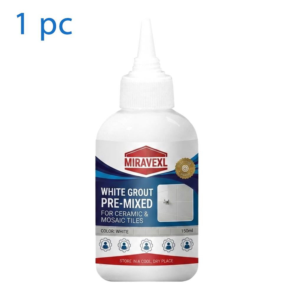 Premium White Tile Grout, Anti-Mold Waterproof Epoxy Filler for Bathroom Kitchen Wall Floor Tile Joints, Long Lasting