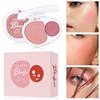 Double Mix Blush Clay Soft and Delicate Contouring Mashed Potatoes 2 Color Face Brightening Mousse Blush Paste Tray