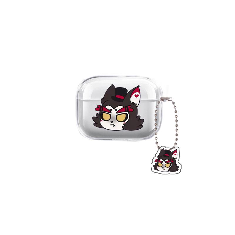 

Прозрачный чехол для наушников Hazbin Hotel Подходит для Airpods 1 2 3 Pro Niffty Vaggie Charlie Vox Чехол для хранения наушников AirPods 1 2
