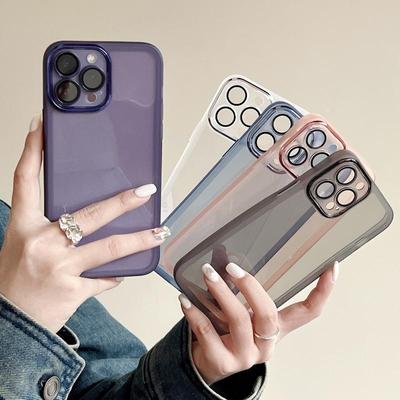 Miękkie, matowe, przezroczyste etui na telefon iPhone Samsung Xiaomi Redmi Pure Color Odporne na wstrząsy etui ochronne z TPU