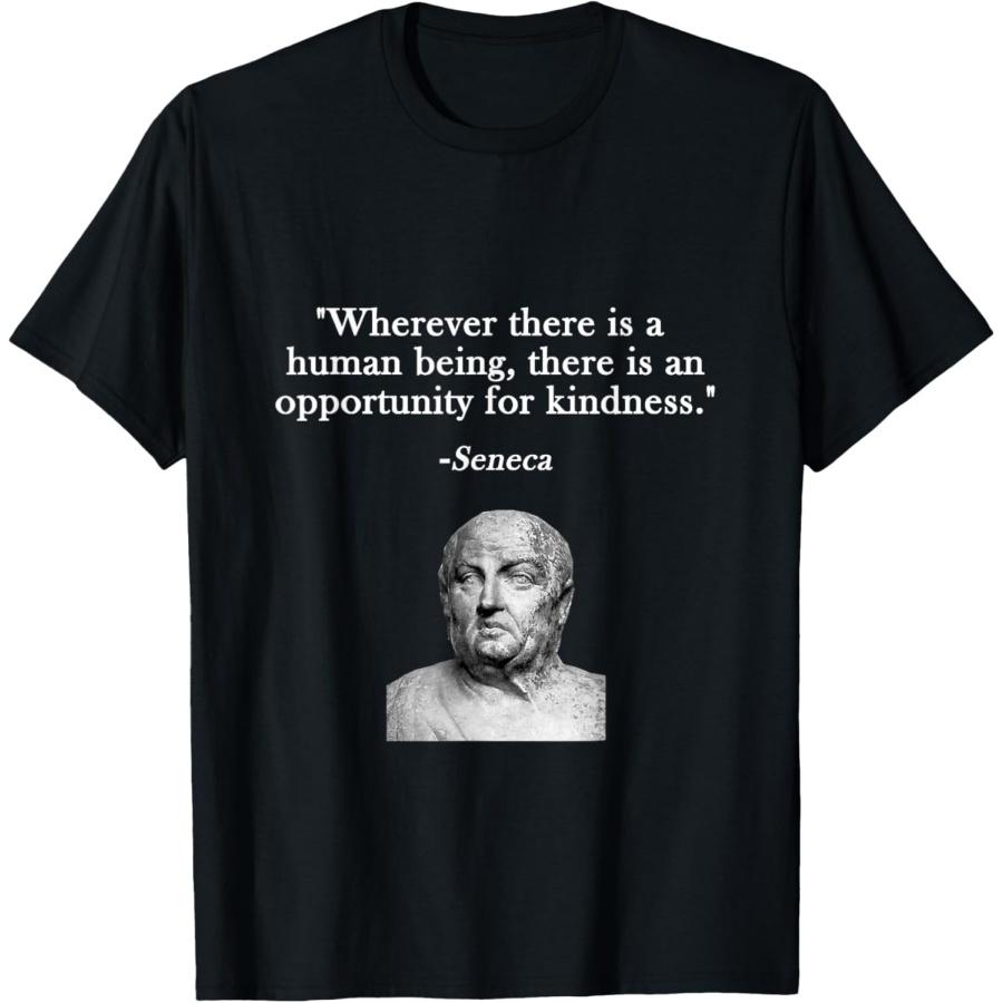 Возможность для Доброты Сенека Стоицизм Стоическая Философия Футболка S чёрный