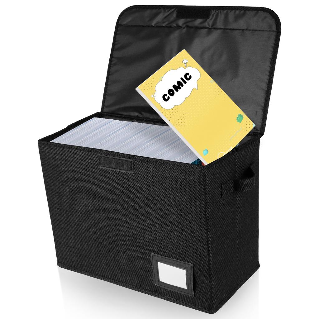 Foldable Clothing Storage Box Comic Book Storage Bag with Handle Integrated Comic Book Box Multipurpose Organizer for Home