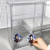 Clear Acrylic Multi-Layer Desktop Storage Display Case with Dustproof Protection for Figures and Badges