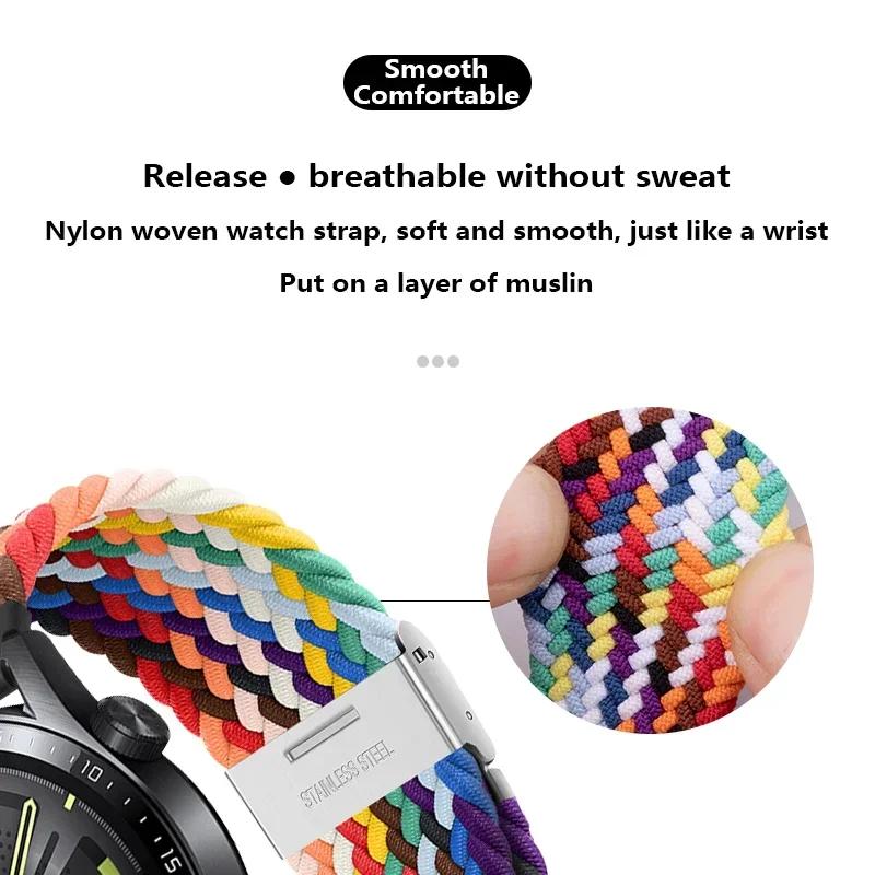 New Nylon Braided Solo Loop Strap for Redmi Watch 5 3 Lite Band for Xiaomi Watch 5 3 Active Wristband Elastic Weave Bracelet