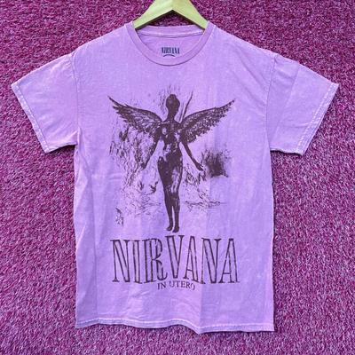 Nirvana Pink Monochrome In Utero Rock T-shirt