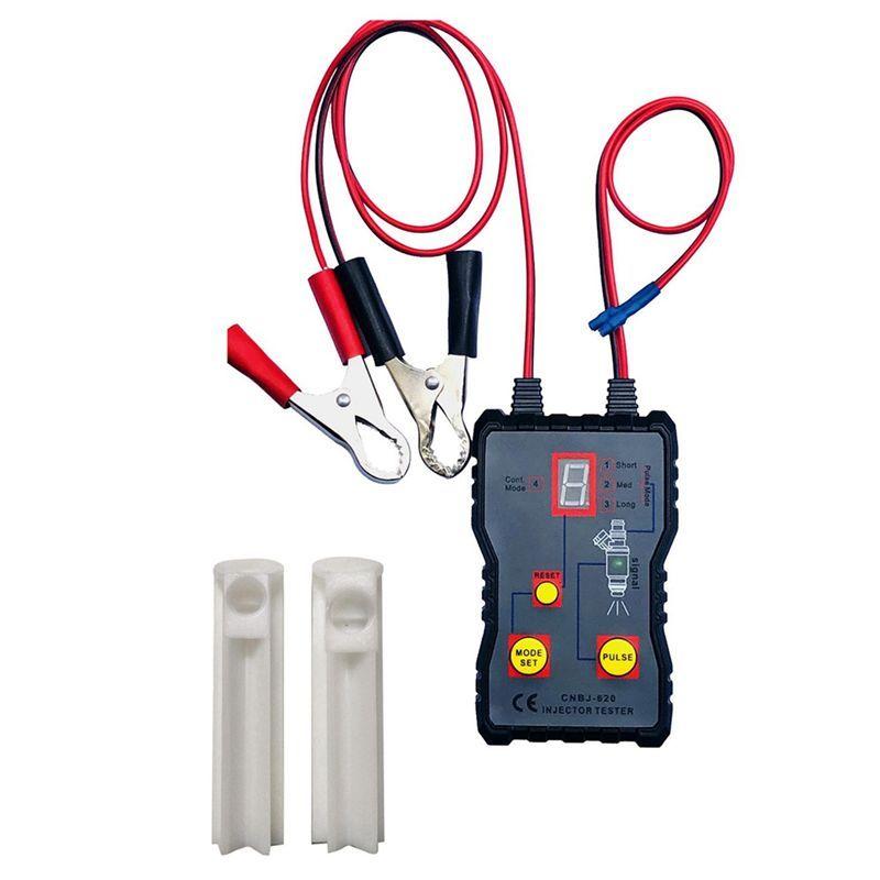 Precise Injector Tester Fuel Injector Tester Fuel System Scan Tool Plastic Automotive DIY Cleaning Tool Kits