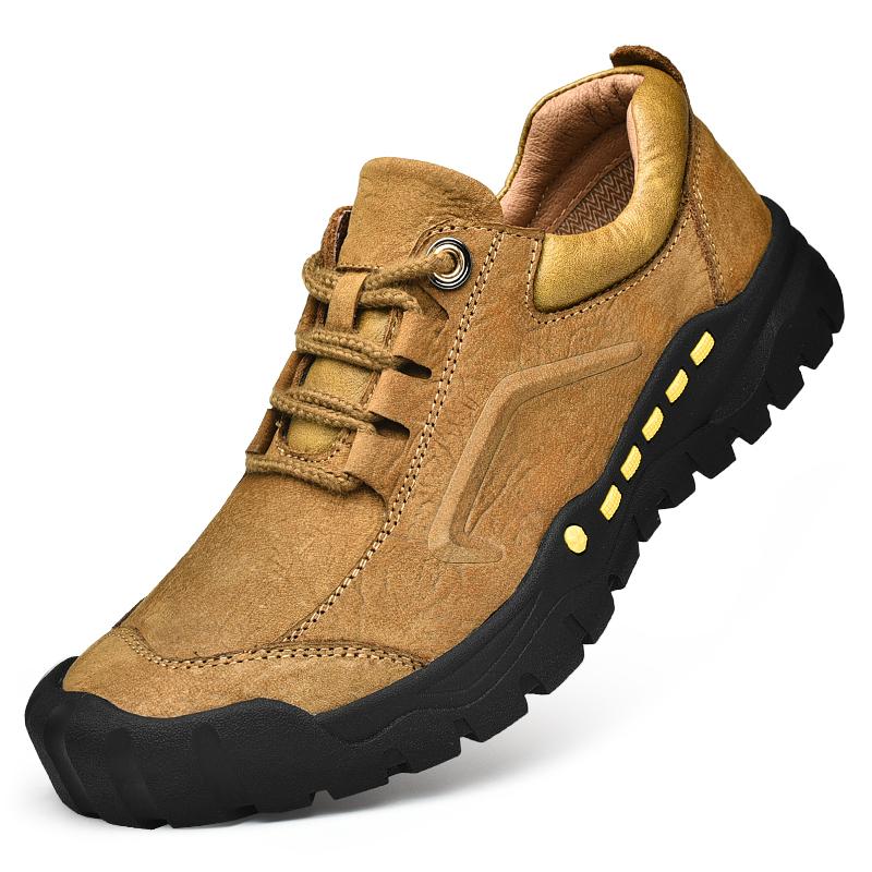 Genuine Leather Men Shoes Sneakers Outdoor Casual Shoes For Men Flats Comfortable Men Walking Hiking Shoes