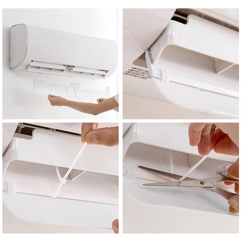 Air Conditioner Wind Deflector Retractable Adjustable Anti-Direct Blowing Air Guide Windproof Air Cooled Baffle for Bedroom