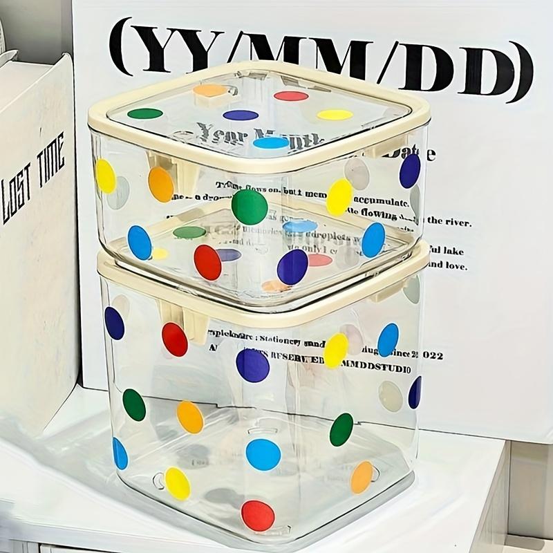 Prickig Dekorativ Håraccessoarer Organizerlåda med Genomskinligt Lock Flerfack Hållbar Plastförvaring för Hårband, Hårband, Smycken