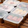 1pc Stainless Steel Food Storage Containers - Square, Manual Lid, Hand Washable - Perfect For Meal Prep & Outdoor Picnics