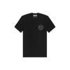 T-Shirts Men's Black Crew Neck Moderate Straight Fit 73GAHT27-CJ00T-C89