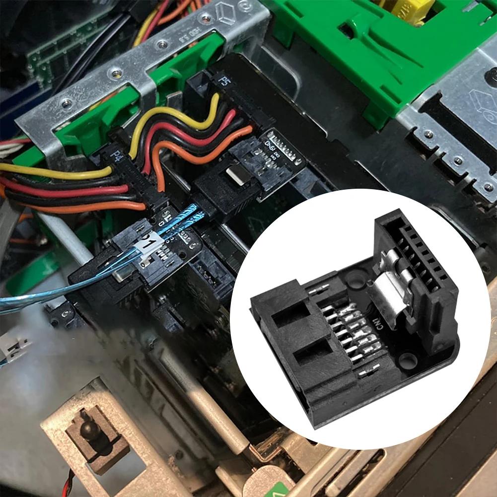 SATA 7Pin Buchse auf 7pin Stecker Adapter 90 Grad Winkel Winkeladapter 6Gbps Auf /Ab Mainboard Motherboard für Desktops SSD HDD