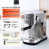 Cross Semi-Automatic Italian Espresso Machine with 19-Bar Pressure and Milk Frother for Home or Office Use