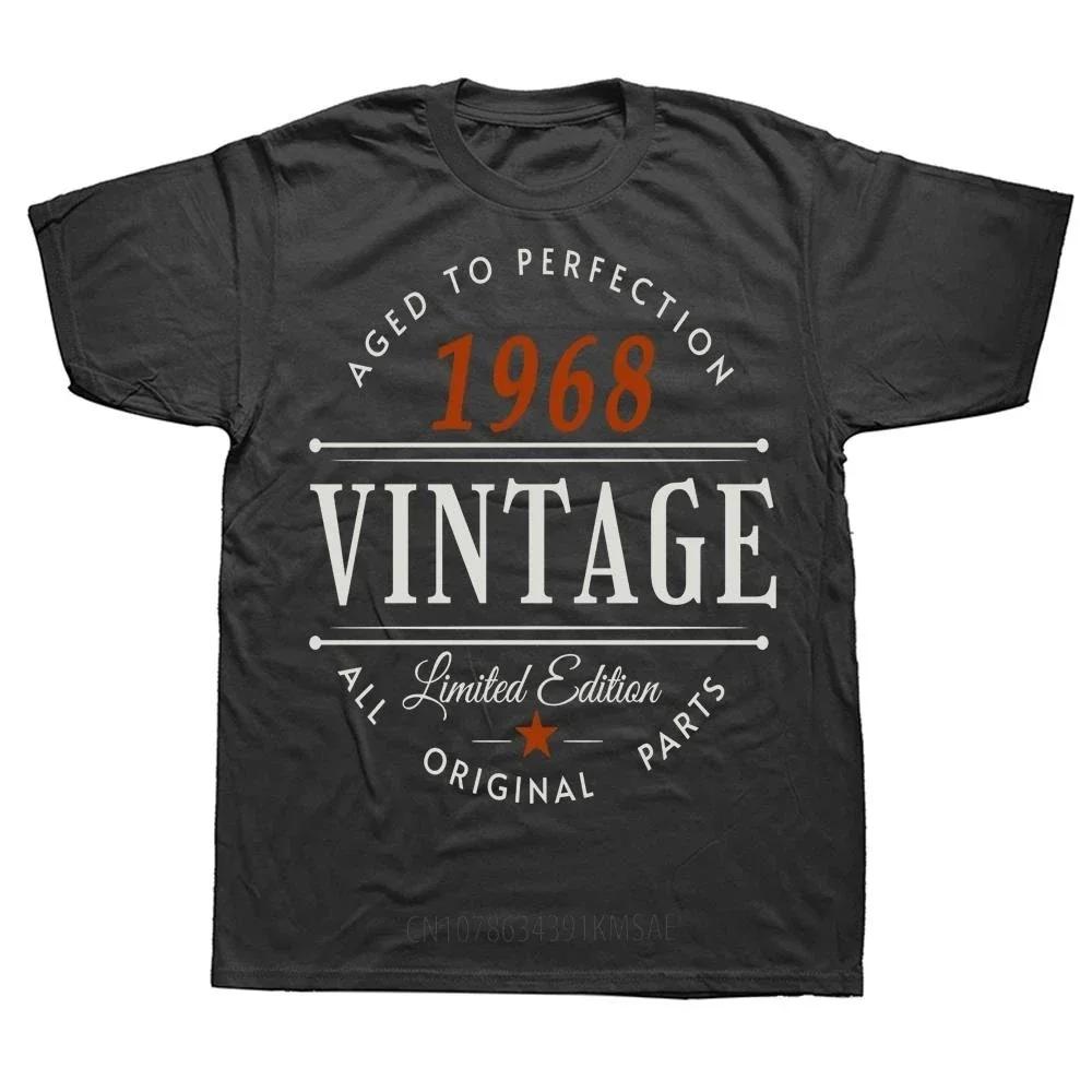 Novelty Vintage Born In 1968 Classic T Shirts Cotton Streetwear Short Sleeve Birthday Gifts Summer Style T-shirt Mens Clothing