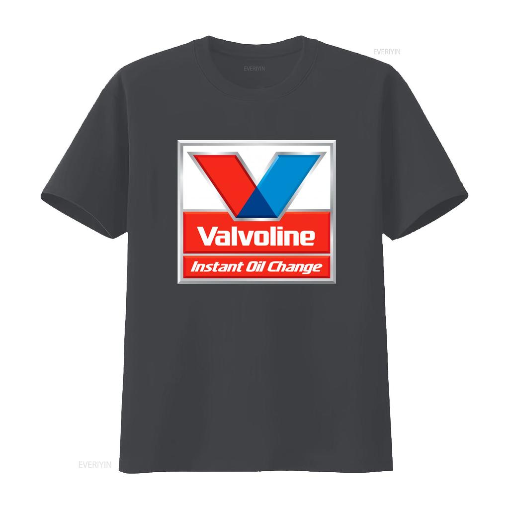 Maglietta Valvoline Cambio Olio Istantaneo per Tempo Libero vintage Lavata Top per Uso Quotidiano Unisex Traspirante abbigliamento firmato