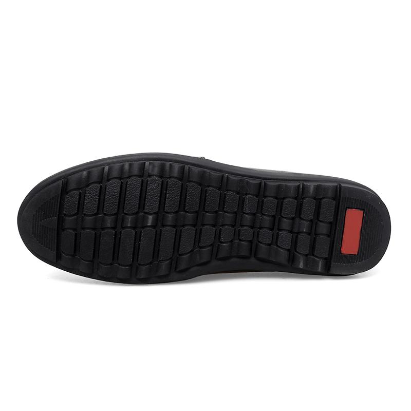 Men's British Fashion Business Casual Leather Shoes Comfortable Soft Soles Lazy Person's Driving Shoes Male Breathable Loafers