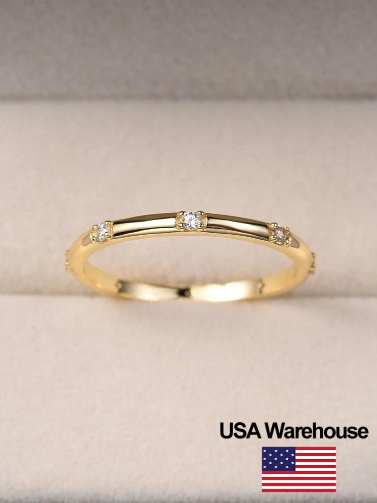 925 Silver Fashion Round Plain White Zircon Ring For Women Anniversary Party Creativity High Quality Fine Jewelry
