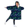 Minecraft Kids Fleece Hooded Blanket - Sweat Blanket 7-14 Years - Color:Blue Size:One Size - Blue