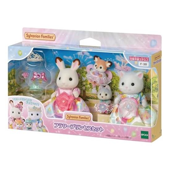 Sylvanian Families Amusement Park Doll Flower Princess Set F-38 ST Mark Certified Ages 3 Up Toy Dollhouse