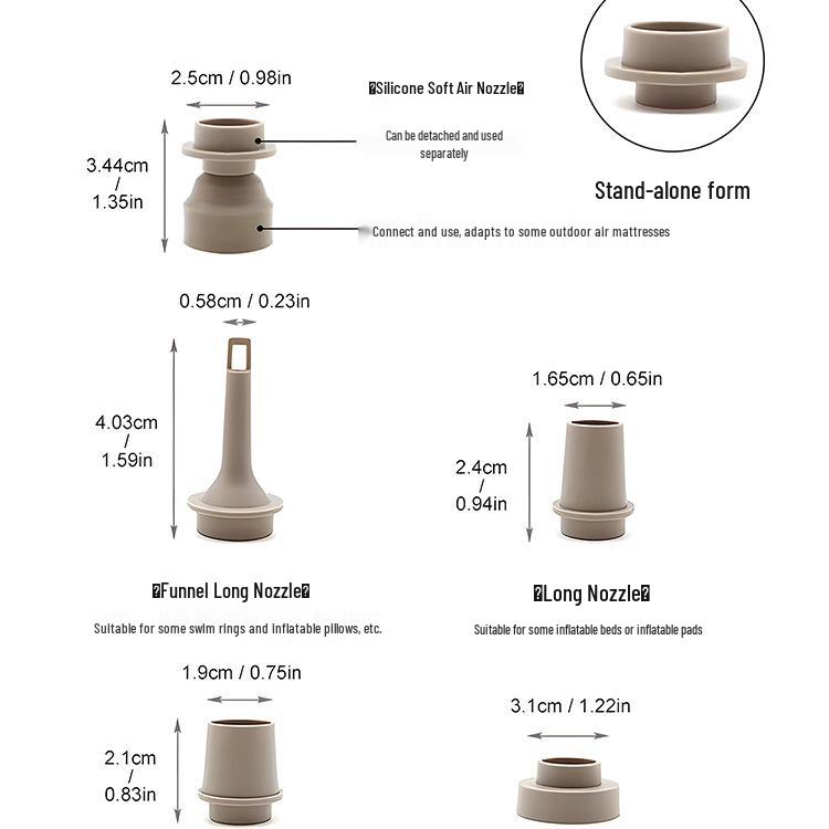 Multi-Functional Portable Electric Inflatable Pump for Camping Gear
