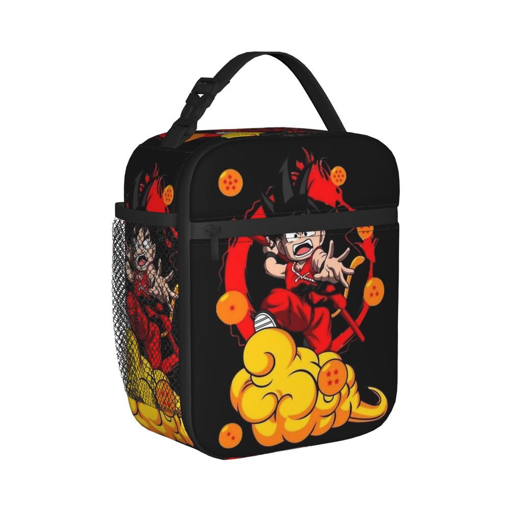 Goku Super Saiyan DBZ Insulated Lunch Bags Cooler Bag Reusable,Meal Container Leakproof Tote Lunch Box Men Women Work Outdoor