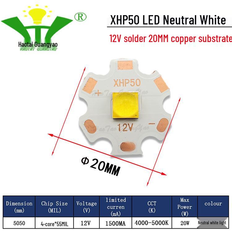 Imitation CREE XHP50 2nd Gen 5050 LED Chip 20W High Power LED Surface Mount Light Source