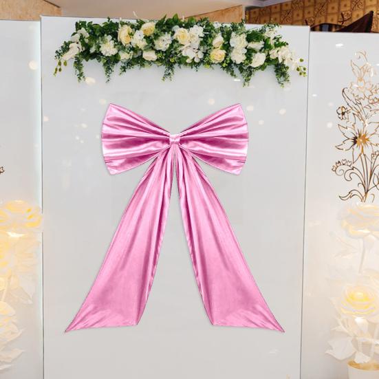 Velká saténová mašle dekorace Narozeninová oslava Pokoj Pozadí Dekorace Obří nástěnná mašle pro Baby Shower Svatební sprchu Promoci Svatbu Rozlučku se svobodou