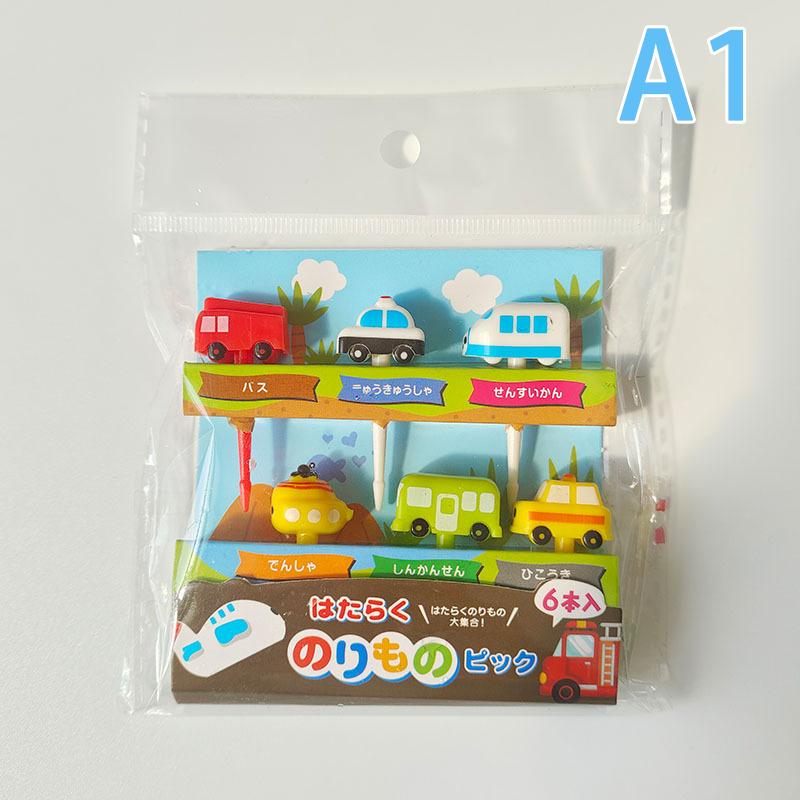 Cartoon Fruit Fork Toothpicks Cute Animal Food Selection Mini Lunch Box Decoration Children'S Food Supplement Tool