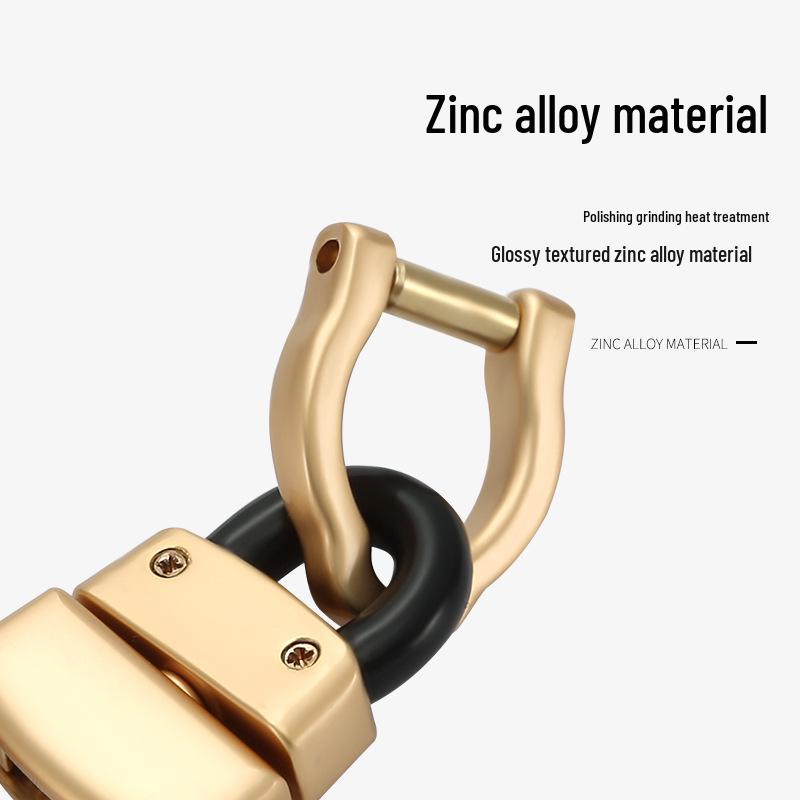 Cabron Universal Zinc Alloy Keychain with Small Horseshoe Buckle, Ideal for All Key Bags