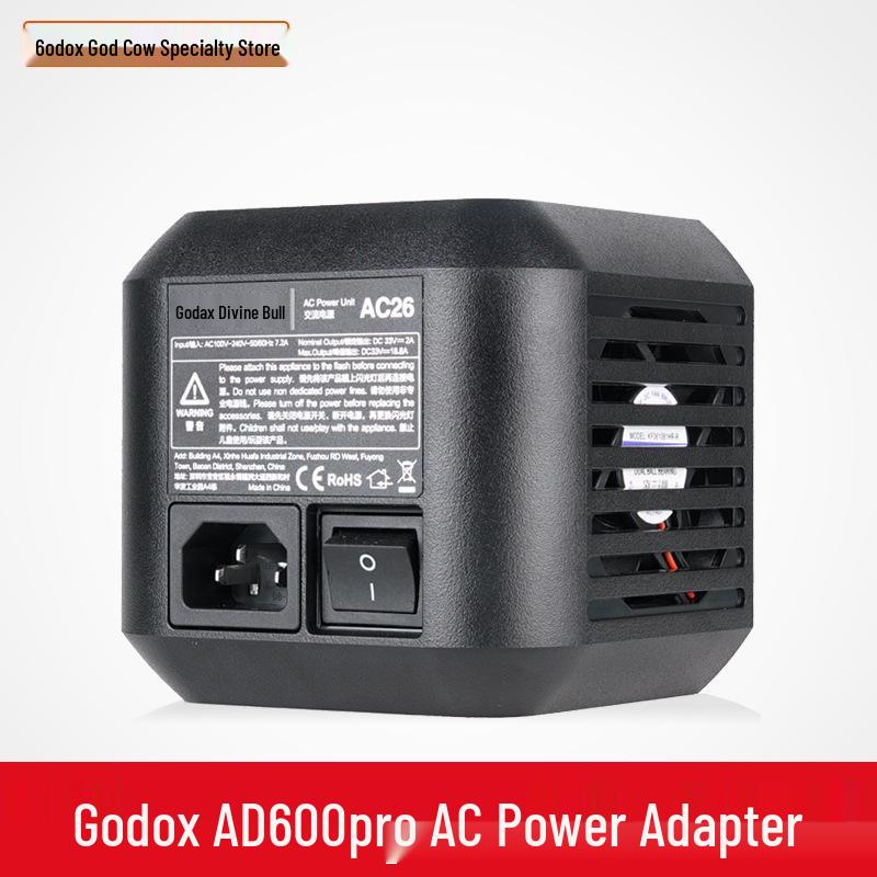 Godox AD600Pro Outdoor Flash Universal AC Adapter (110V/220V) AC26 Adapter