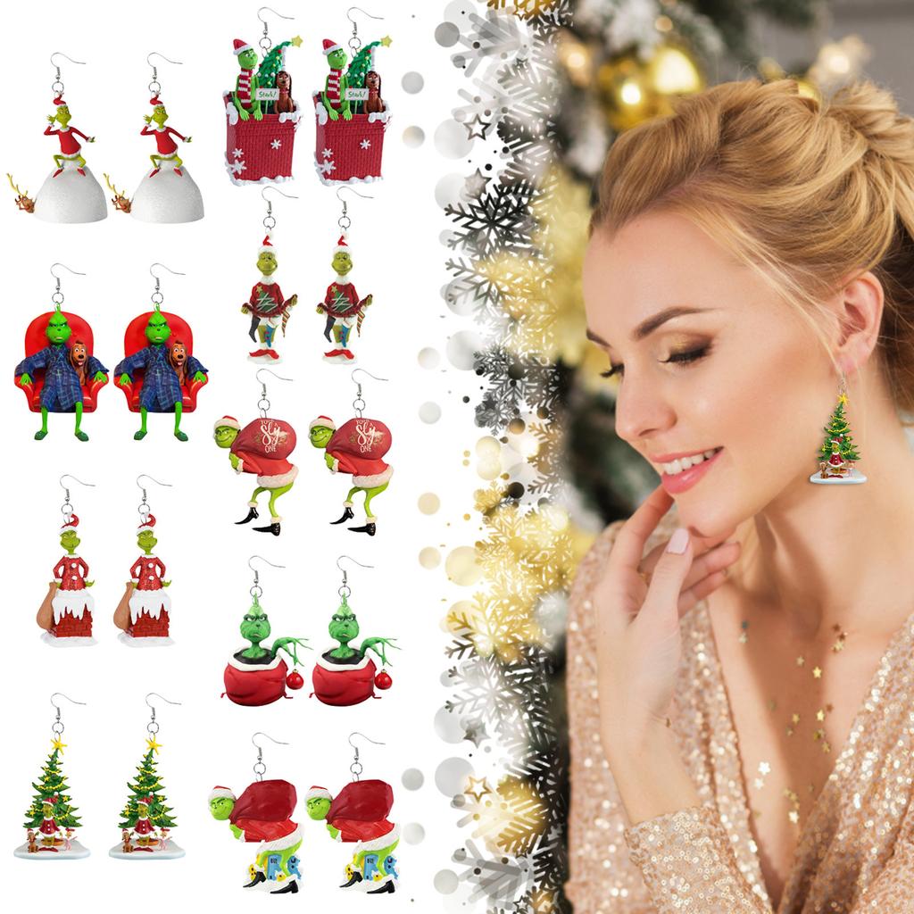 1 par de brincos de desenho animado fofos presente para mulheres menina aniversário/dia dos namorados/aniversário