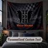Custom Name Text Tapestry,MAN Truck Decorative Wall Hanging, Background Tapestry For Home Bedroom