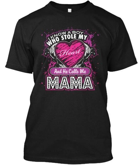 Calls Me Mama I Know A Boy Who Stole Heart And He TTshirt Made In USA S To 5XL S