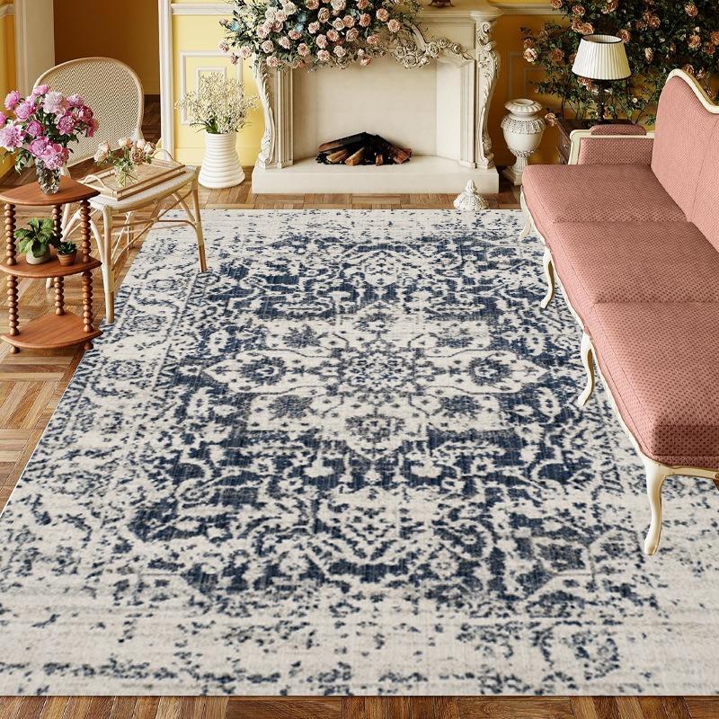 Europe Persia Retro Style Carpet Living Room Sofa Bedroom Bedside Study Kitchen Entrance Door Rug Non-slip Luxury Decor Mat