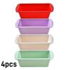 1/4pcs Non-Stick Loaf Pans Flexible Silicone Rectangle Cake Pan for Baking Bread BPA Free Brownie Toast Mold Kitchen Essentials