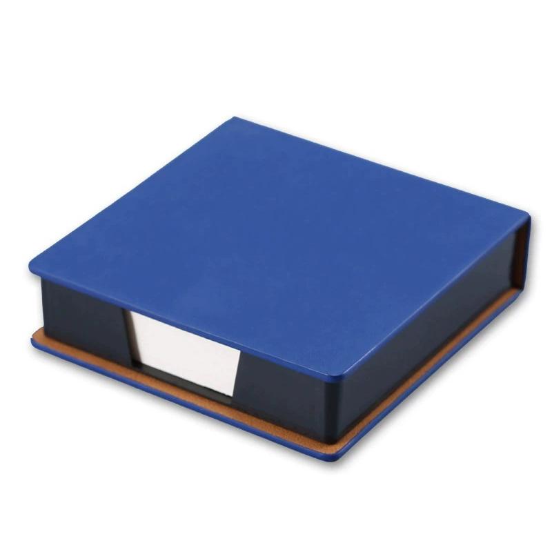 Sticky Note Box With Notepads Pu Leather Memo Pad Dispenser Desktop Supplies For Students Office Worker