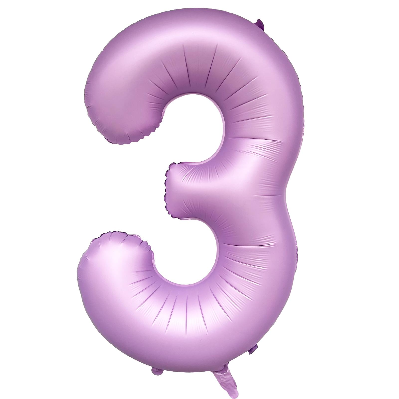 

40 дюймов 0-9 Матовые фиолетовые шары-цифры Гелиевый фольгированный майларовый шар Украшение для банкета на вечеринку по случаю дня рождения 40inch