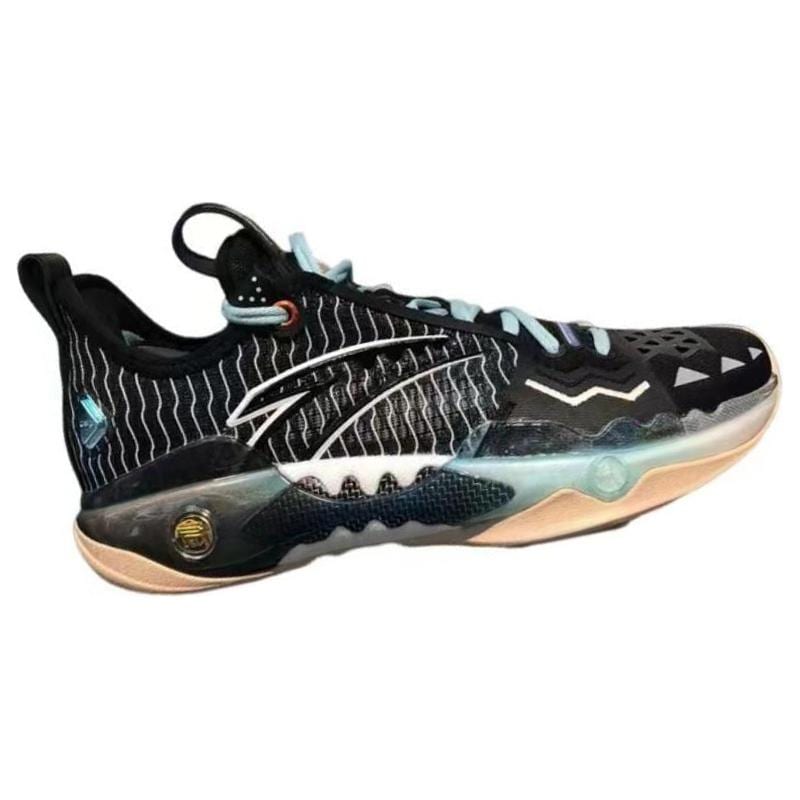 Anta Shock Wave 5 Pro Low top Basketball Shoes Men's Black 112341111-2