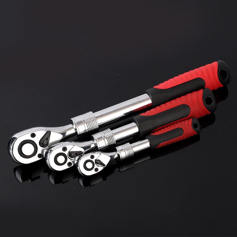 72-Zahn Teleskop-Schnellratsche, Multifunktions-Einziehwerkzeug für mechanische Reparaturen